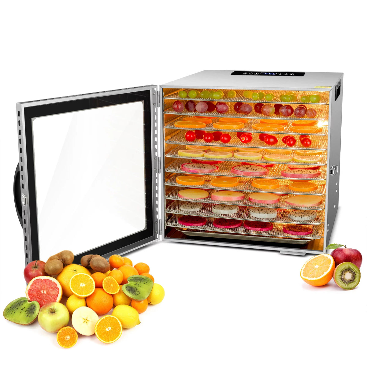 10 Tray Stainless Steel Food Dehydrator J767609