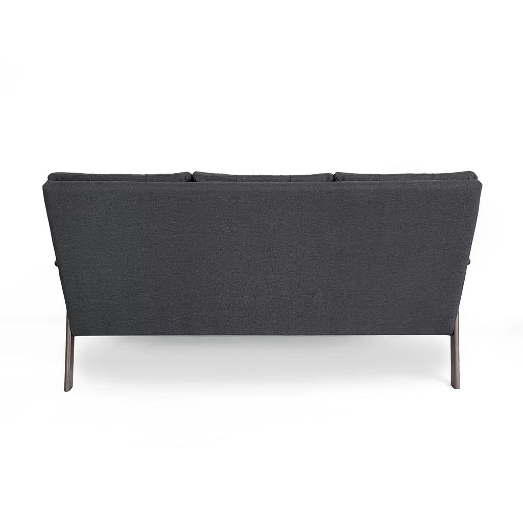 Charcoal Gray Fabric 2 Piece Sofa and Loveseat W991011
