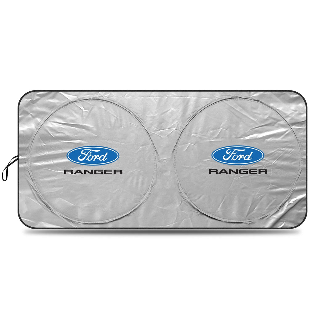 Silver Reflective Fabric Windshield Sun Shade T534