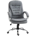 Grey Executive Chair with Adjustable Height V7604