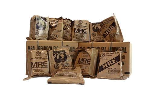 4 Pack US MRE Meals Ready to Eat with Heater Packs B89804