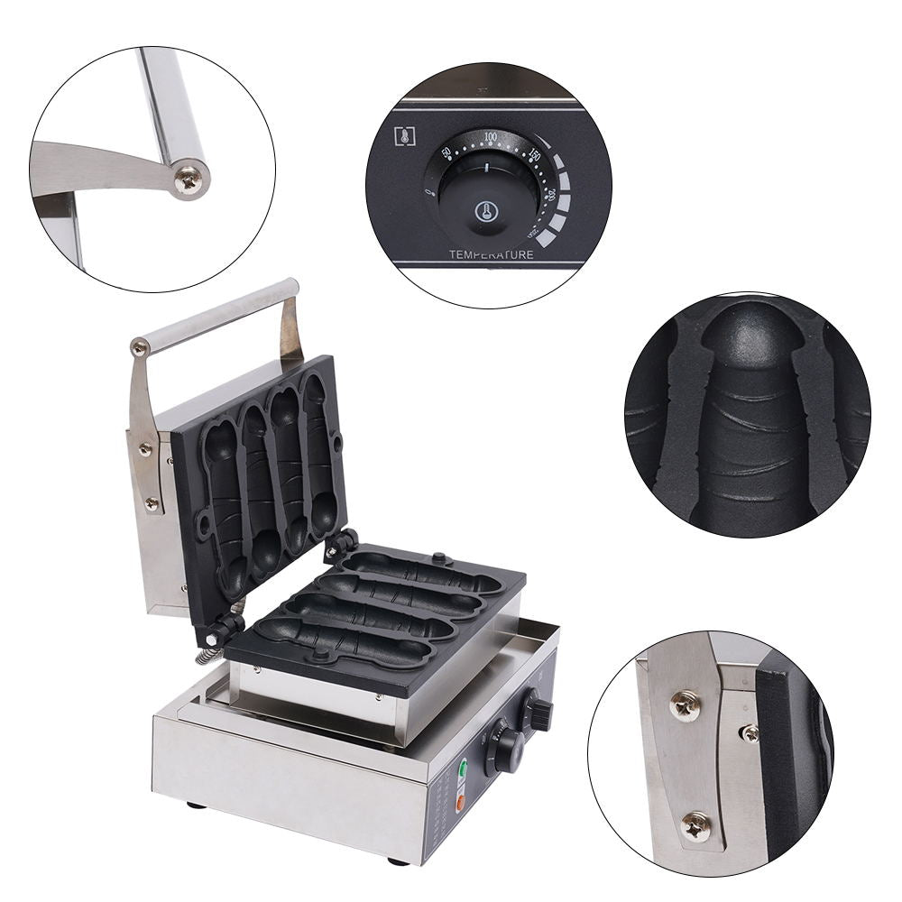 Non-Stick Electric Waffle Maker 1.6kW U8423