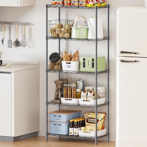 5-Tier Adjustable Metal Wire Shelving Unit E3569