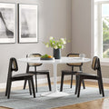 60" Round Wood Top Dining Table in White Q24171
