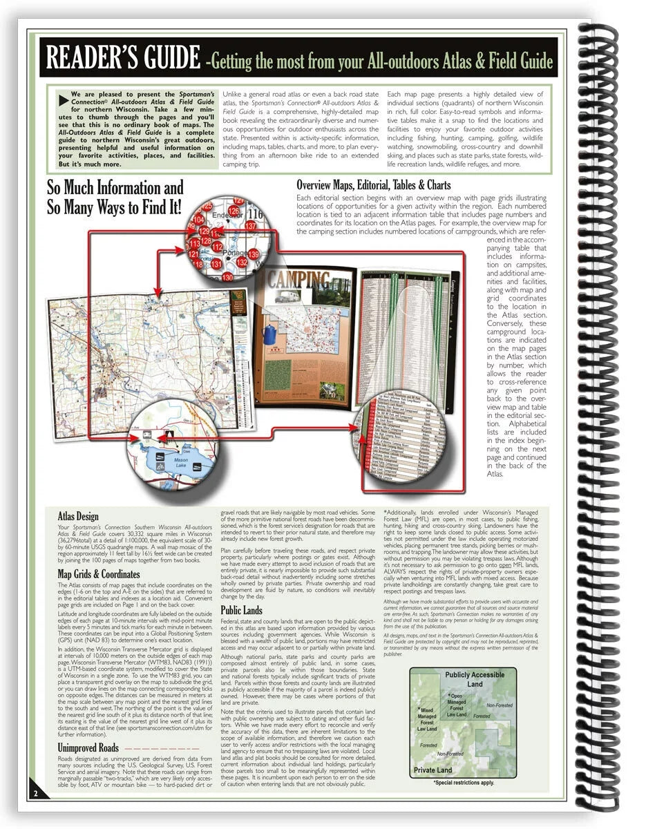 Wisconsin All Outdoors Atlas and Field Guide V812148