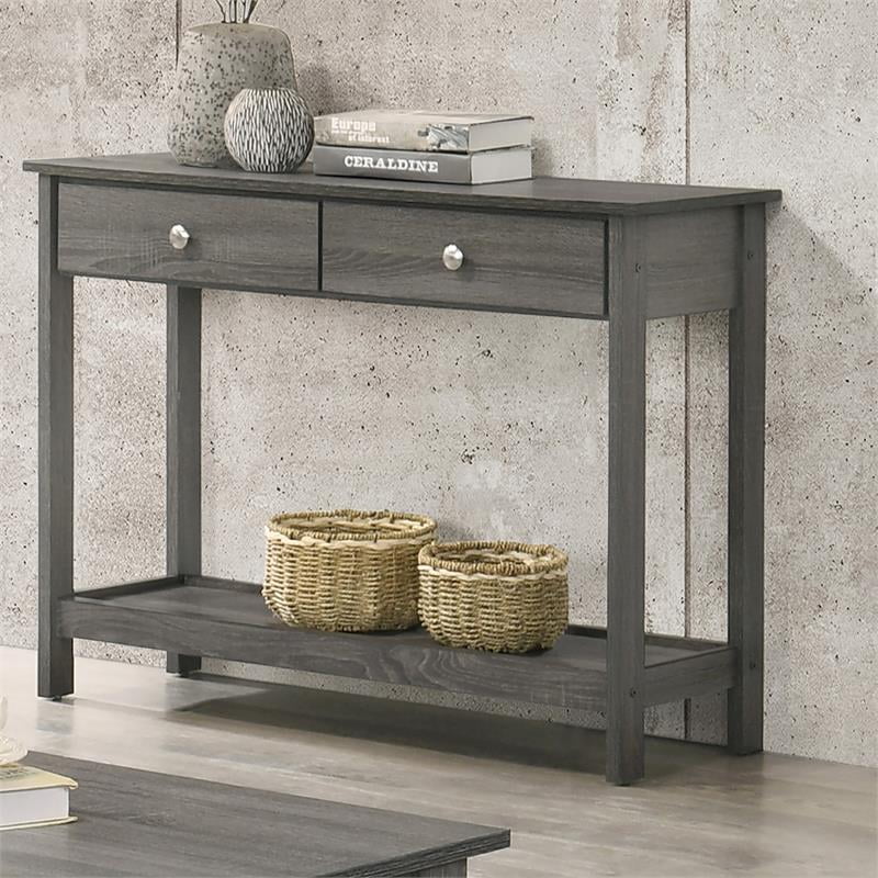 3-Piece Wood Coffee Table Set in Gray H304573
