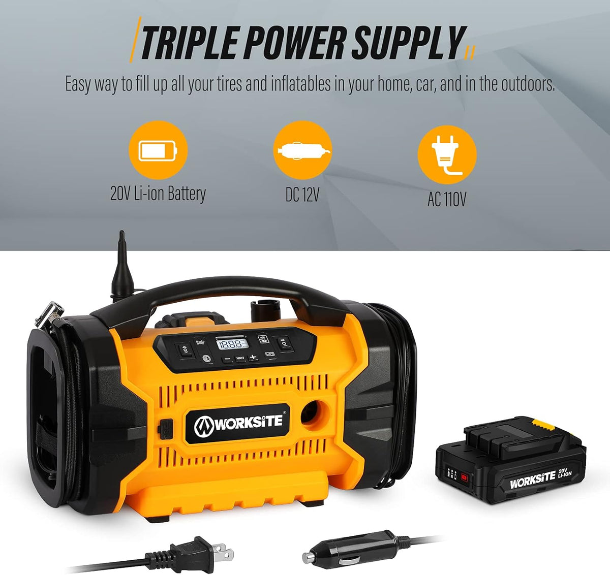 Portable 160 PSI Tire Inflator Air Compressor P4457