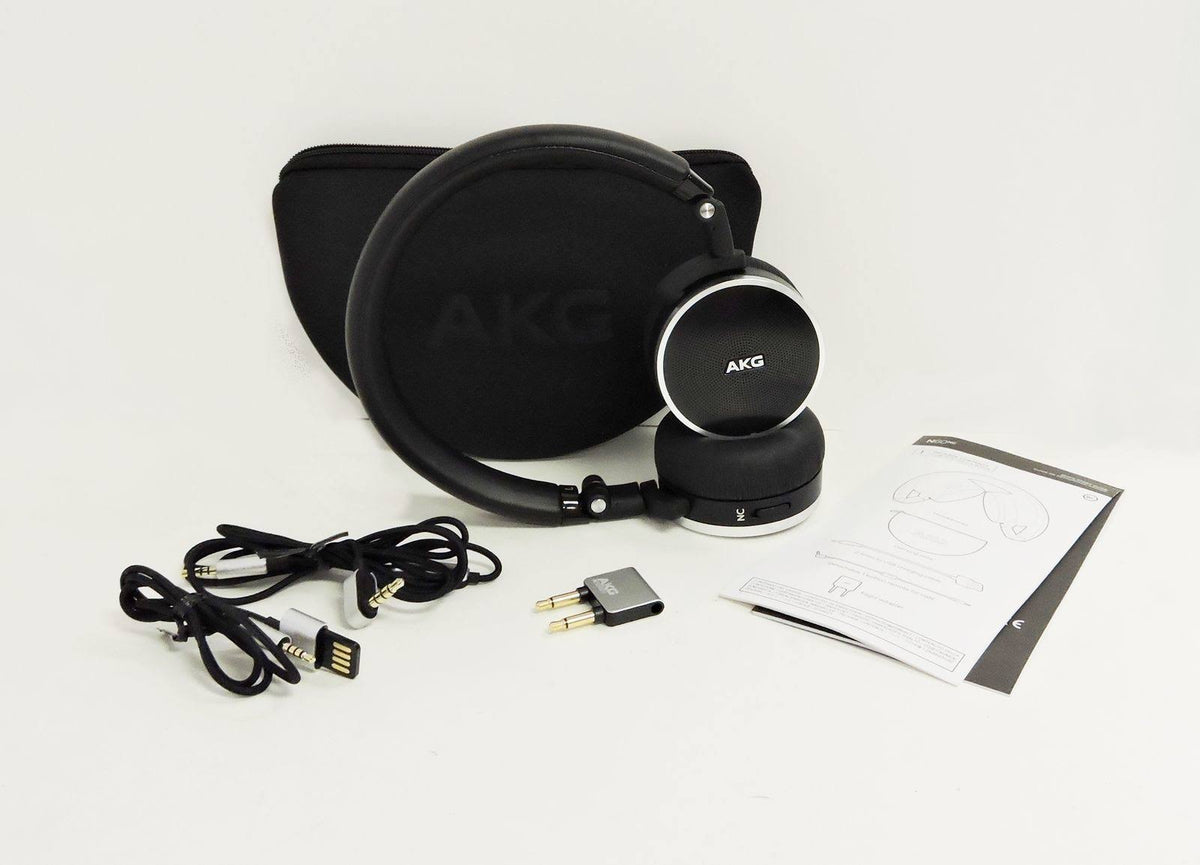Black Noise-Canceling On-Ear Headphones Q708