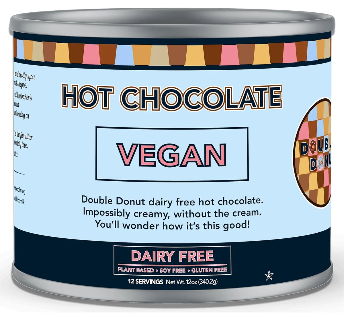 Dairy Free Instant Vegan Hot Chocolate Mix, 12 Ounce Z45593