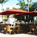 Black 6-ft. Square Patio Umbrella M2460