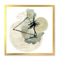 Abstract Landscape Painting on Canvas Gold Picture Frame 30x22 O547940