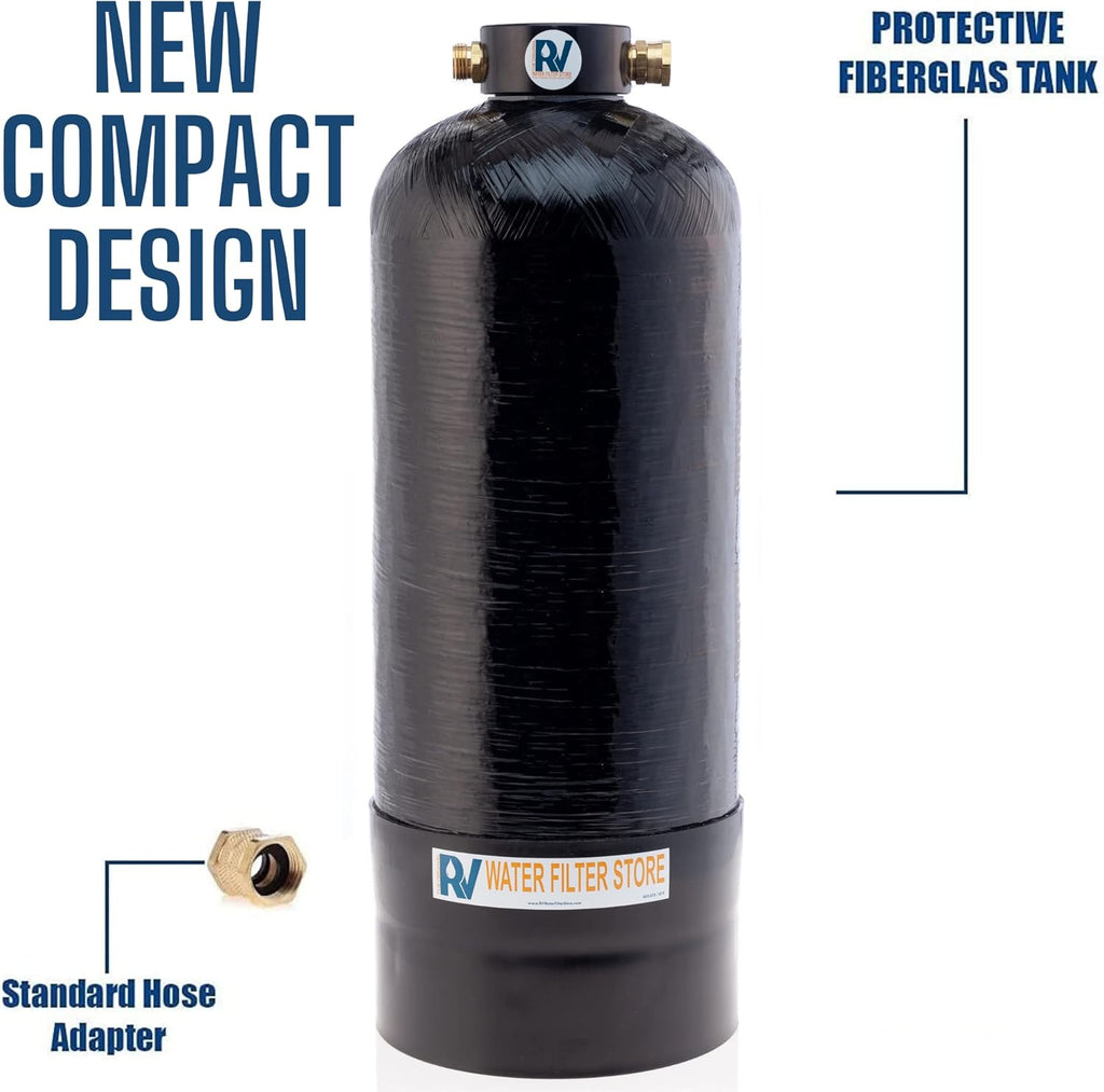 Portable 8,000 Grain RV Water Softener with 3/4" Fittings M69814
