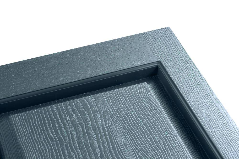 Indigo Blue Raised Panel Vinyl Exterior Shutters 2-Pack G849