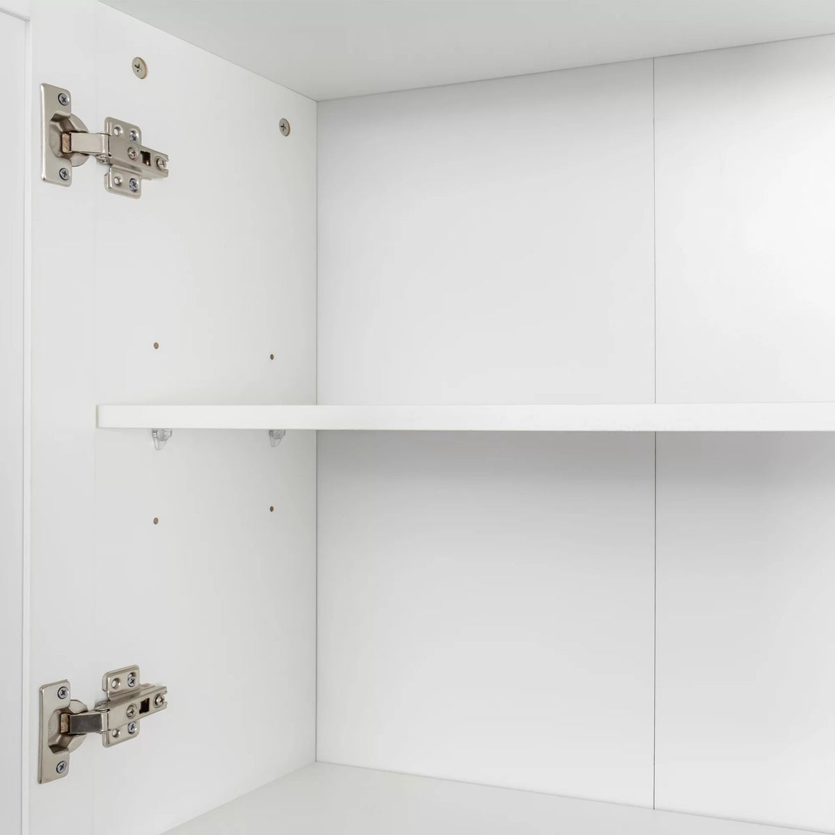 70.87" Tall White Wardrobe with 6 Doors, 1 Shelf and 1 Drawer Z890065