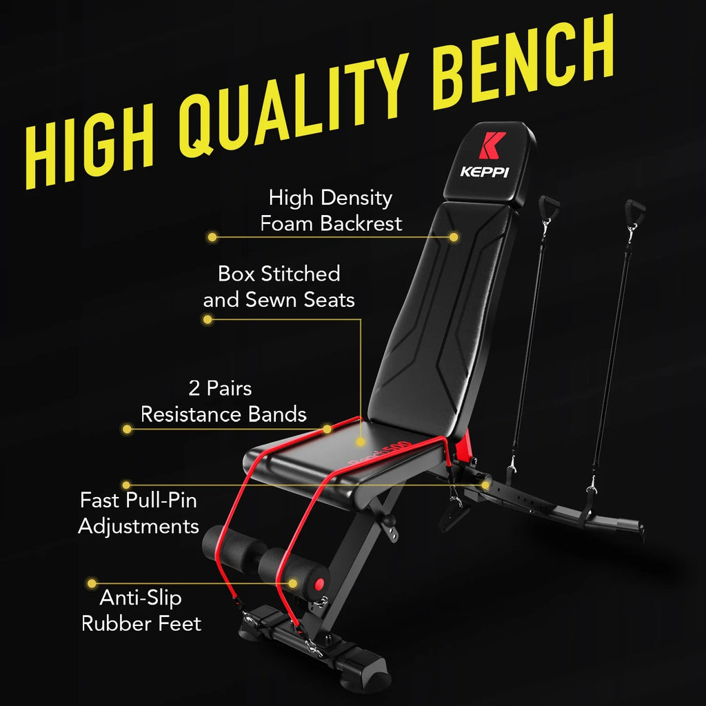 Adjustable Foldable Weight Bench for Home Gym A771