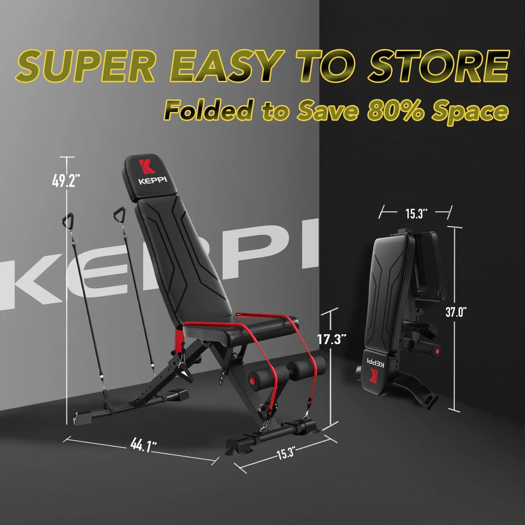 Adjustable Foldable Weight Bench for Home Gym A771