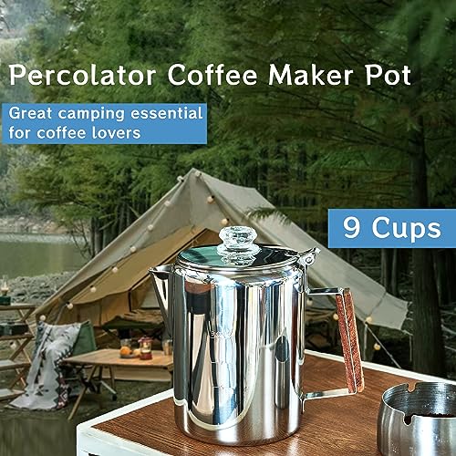 Stainless Steel Stovetop Coffee Percolator (9 Cups) K34890