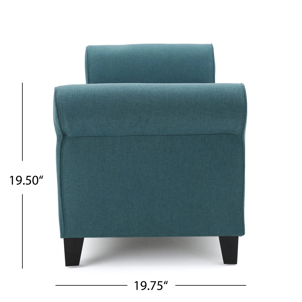 Dark Teal Upholstered Storage Ottoman C7018