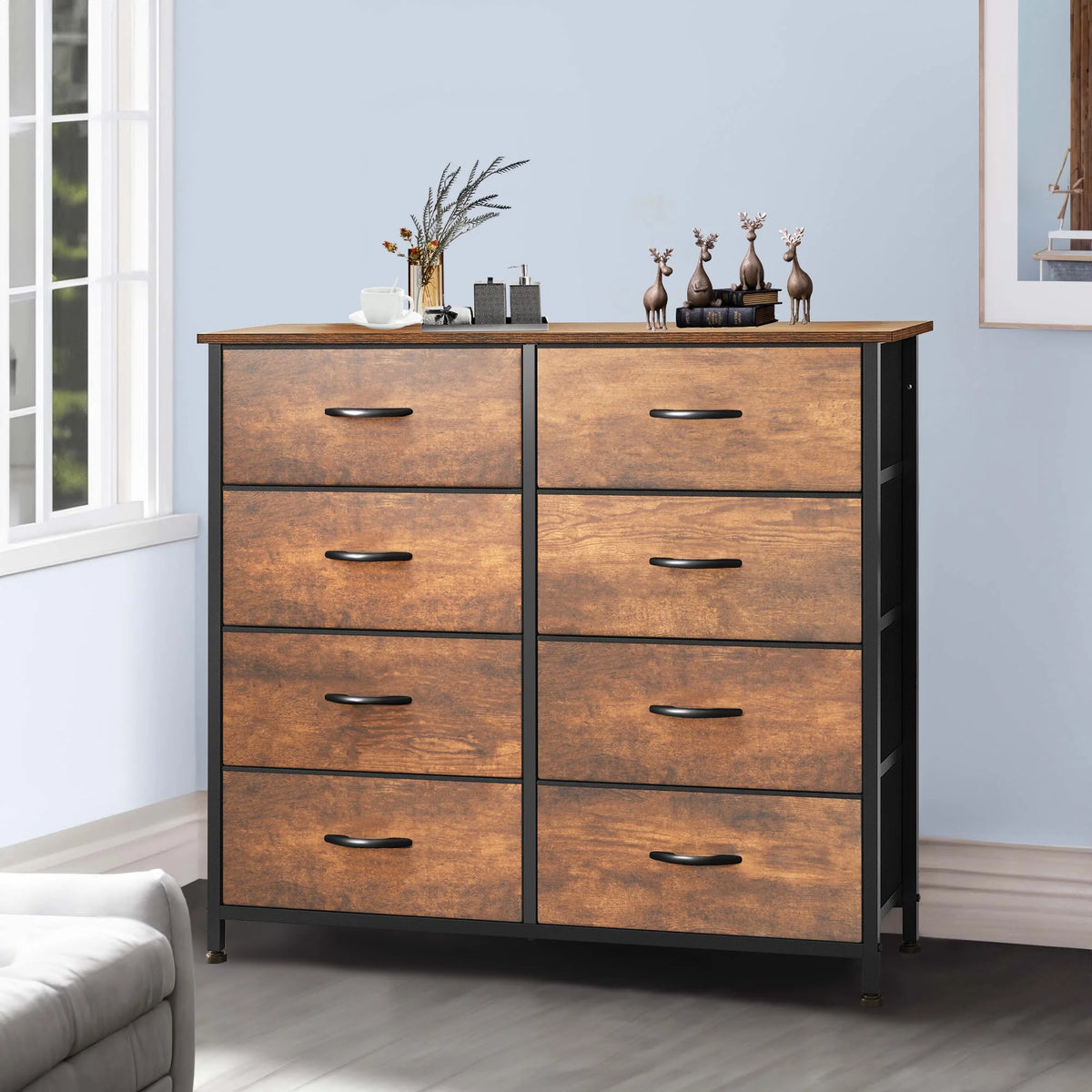10 Drawer Fabric Dresser Y6969