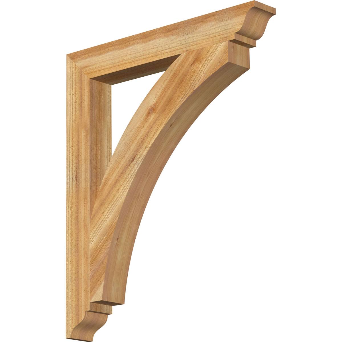 Western Red Cedar Thorton Traditional Rough Sawn Bracket J3203