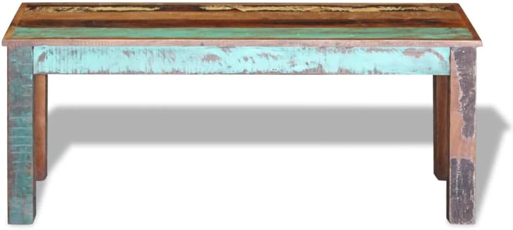 Solid Reclaimed Wood Bench 43.3"x13.8"x17.7" X425236