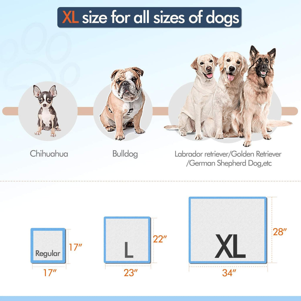 XL 28x34 Disposable Polymer Pet Training Pee Pads Pack of 2 B717