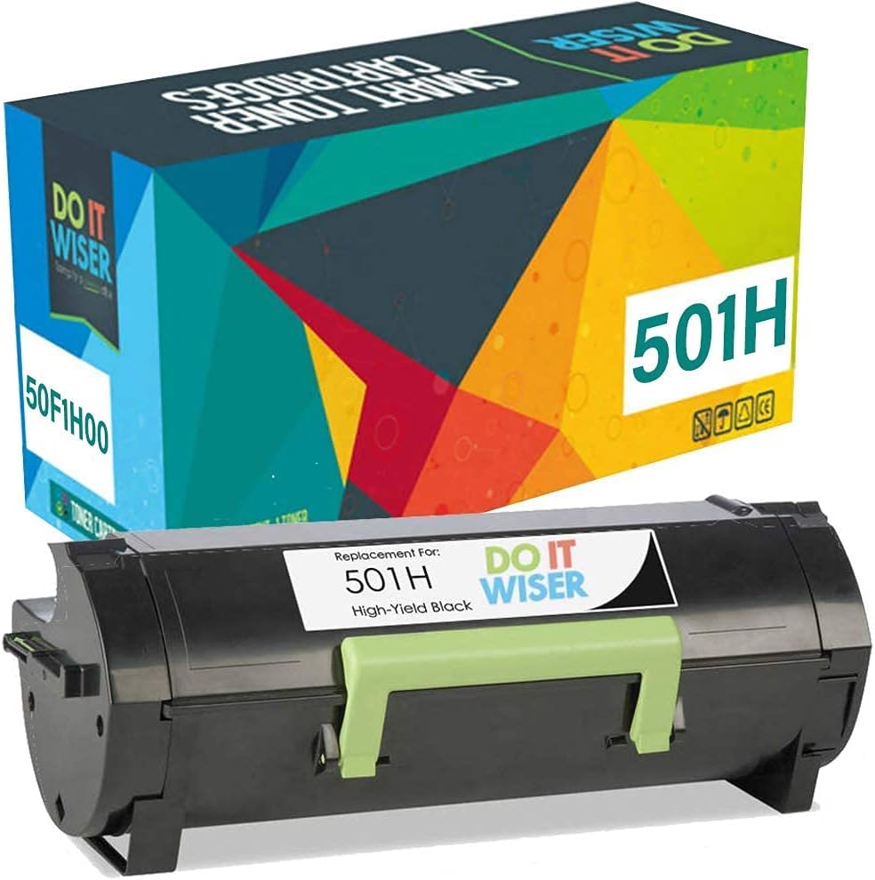 Compatible Printer Toner Cartridge Replacement for Lexmark 501H, Pack of 2 Y583376