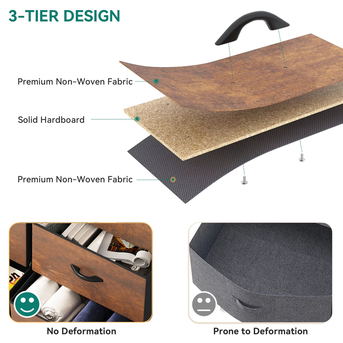 10 Drawer Fabric Dresser Y6969