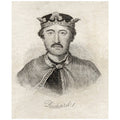 Richard I King of England from The Book Crabbs Historical Diction Poster J817