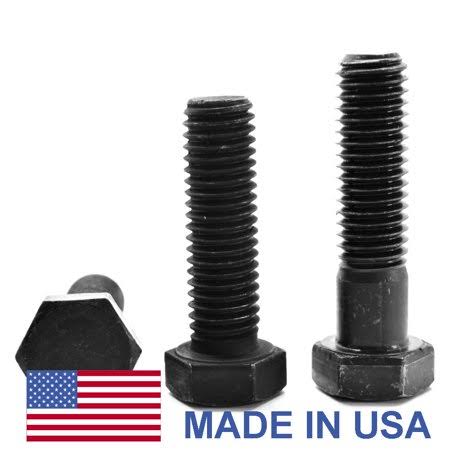 5/16 inch-18 x 3 3/4 inch Coarse Thread Grade 8 Hex Cap Screw Bolt USA Alloy Steel Black Oxide Pk 200 Y108