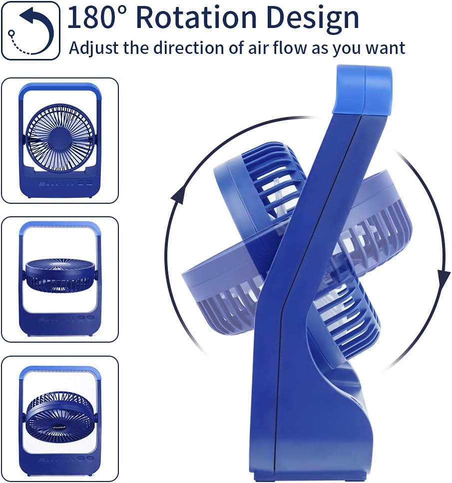 Rechargeable Portable USB Desk Fan with Timer G4247