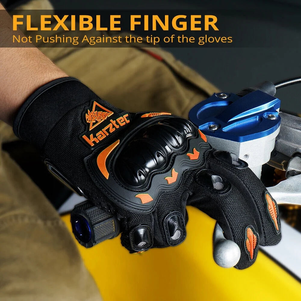 4 Color Motorcycle Racing Full Finger Touch Screen Gloves E856038