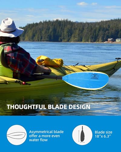 Adjustable Fishing Kayak Paddle with Paddle Leash H747279