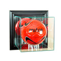 Soccer Display Case Wall Mounted with Black Wood H72904