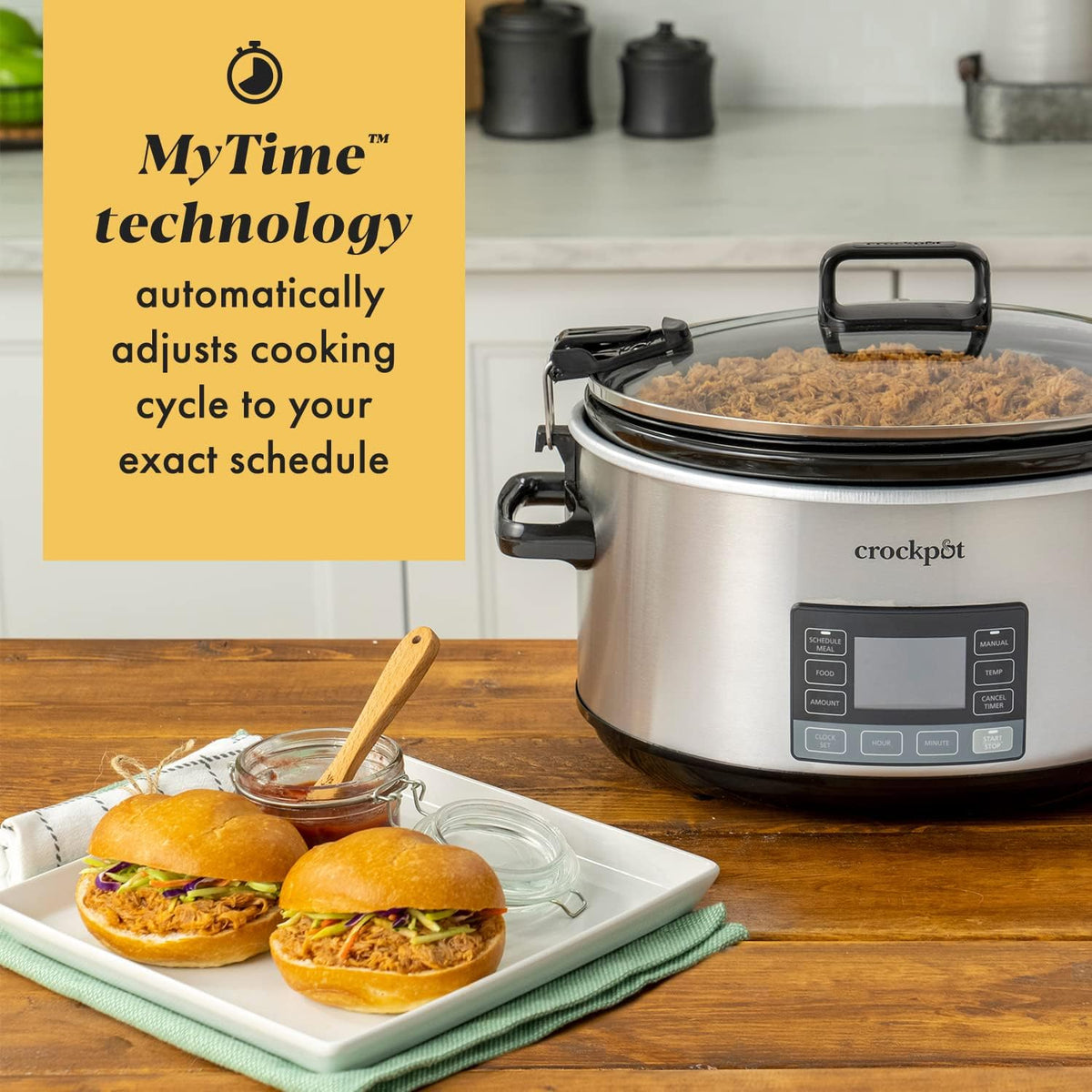 7Qt Programmable Stainless Steel Slow Cooker F5040