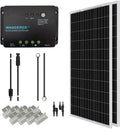 200 Watt 12 Volt Monocrystalline Solar Panel Starter Kit with 20A Rover MPPT Charge Controller J1132