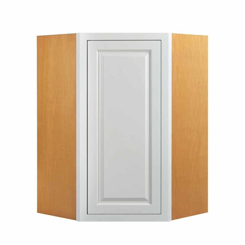 White 30 inch Wide x 27 inch Tall 1 Door Wall Cabinet V3114