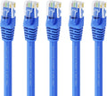 Cat 6 Ethernet Cable 100 ft 5-Pack Blue D38757