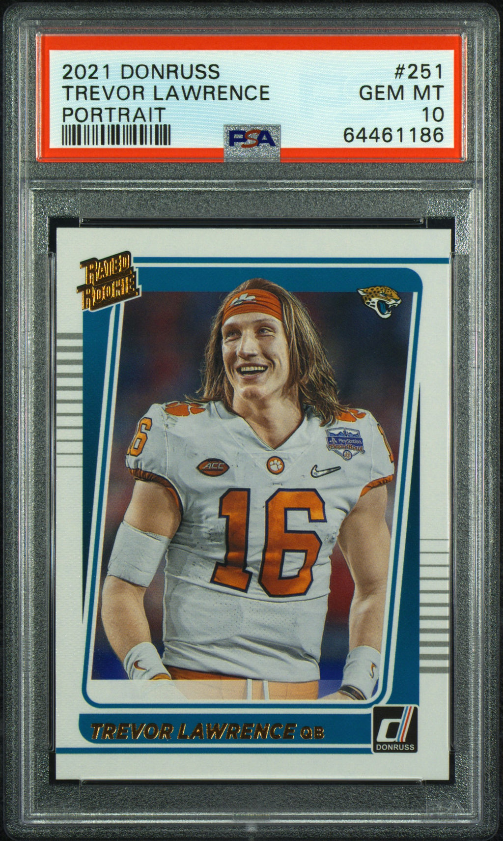 Trevor Lawrence Rated Rookie Portrait Card #251 PSA 10 N5034