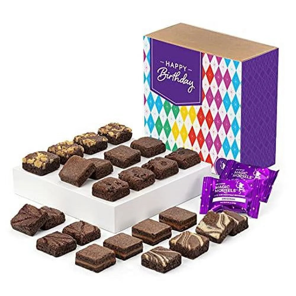 24 Individually Wrapped Gourmet Chocolate Food Gift Basket V1403