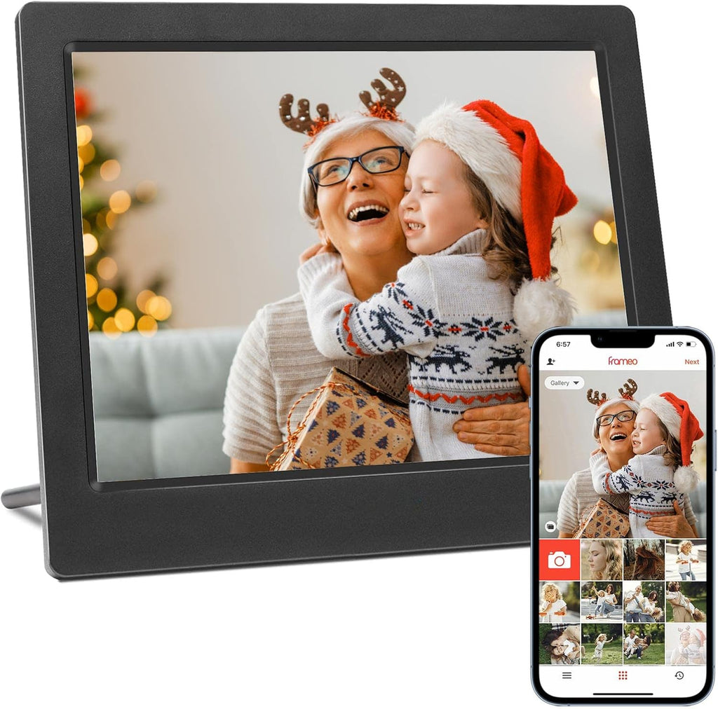 Digital Photo Frame WiFi 8 Inch Touch Screen IPS Display 16GB Storage N867071