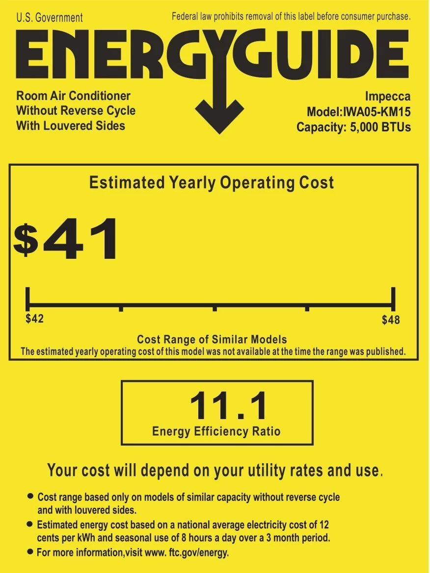 5,000 BTU Mini Window Air Conditioner N96800