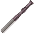 5/8x22 Carbide End Mill, 2 Flute, 30° Helix, FIREX Coated I950