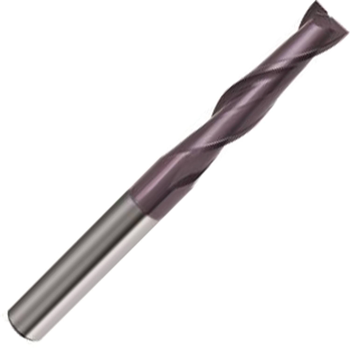 5/8x22 Carbide End Mill, 2 Flute, 30° Helix, FIREX Coated I950