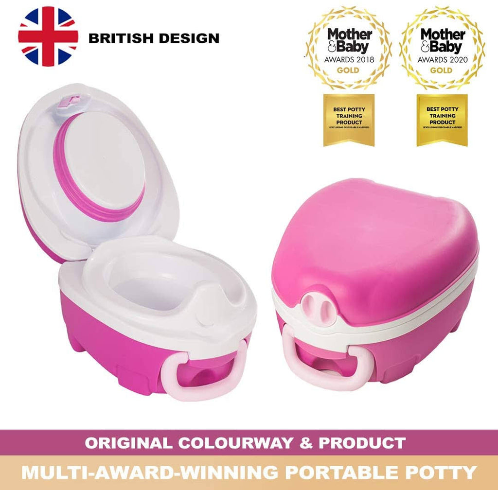 Pink Travel Potty Portable Toddler Toilet Seat U98397