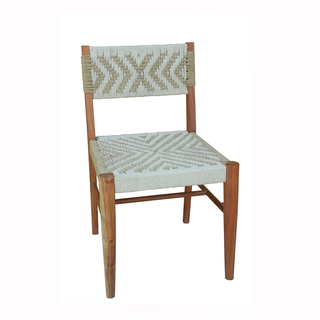 Gray and Brown Weaving Chair Y404