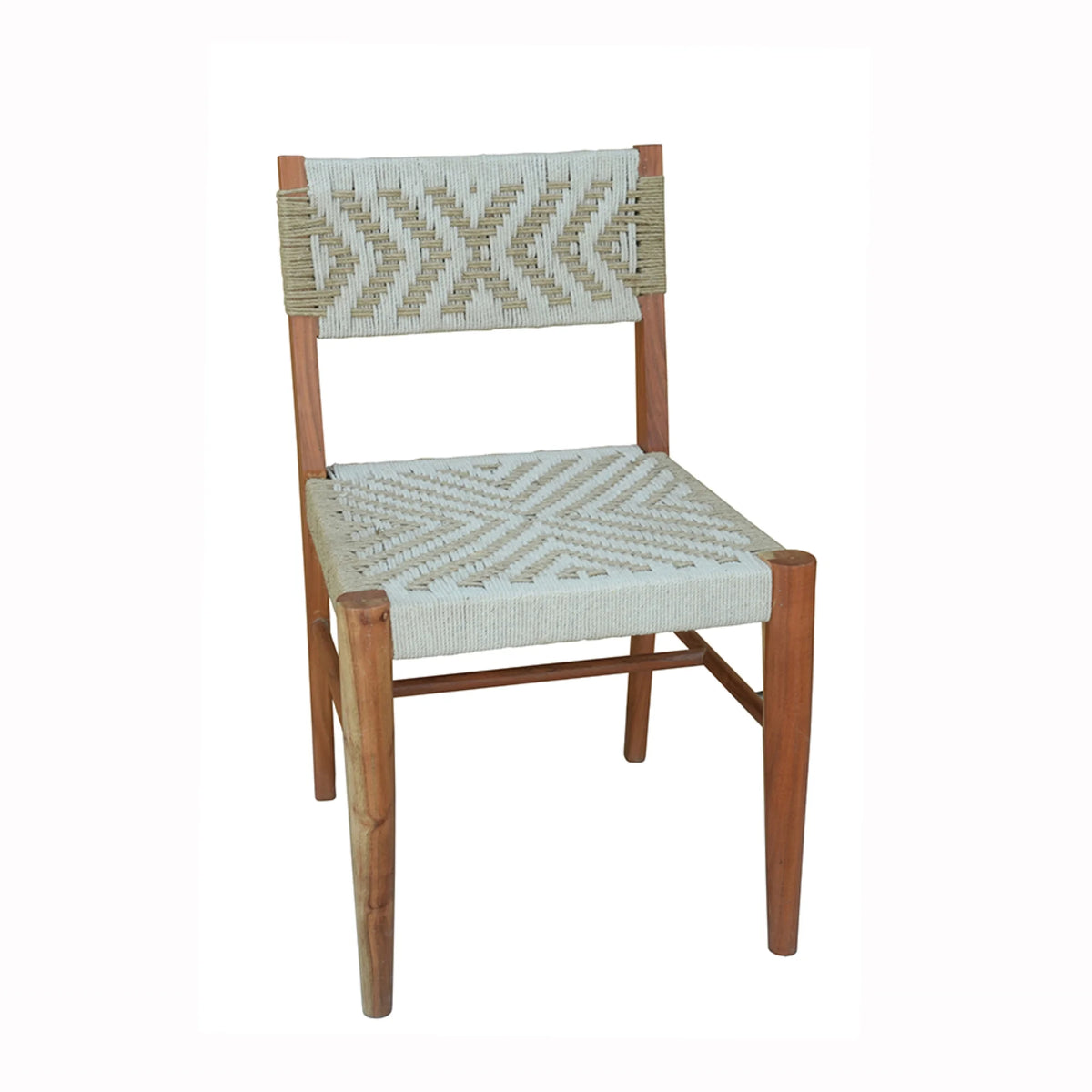Gray and Brown Weaving Chair Y404