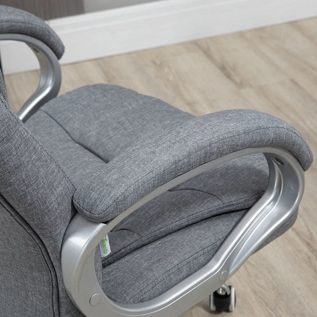 Grey Executive Chair with Adjustable Height V7604