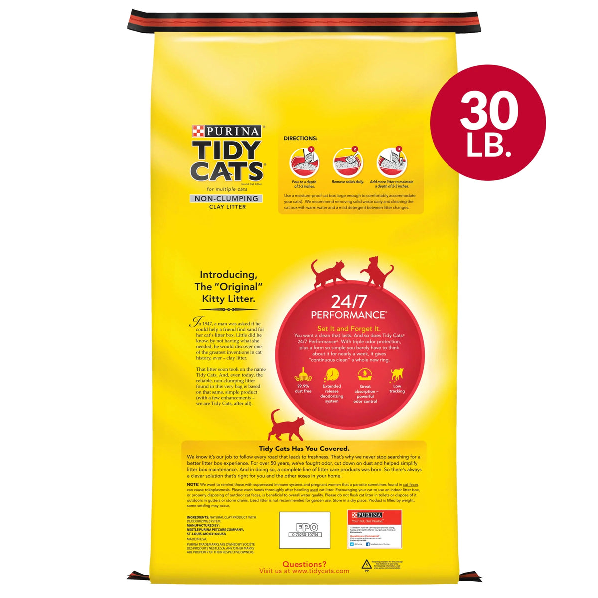 Non Clumping Cat Litter 30 lb. Bag D690493