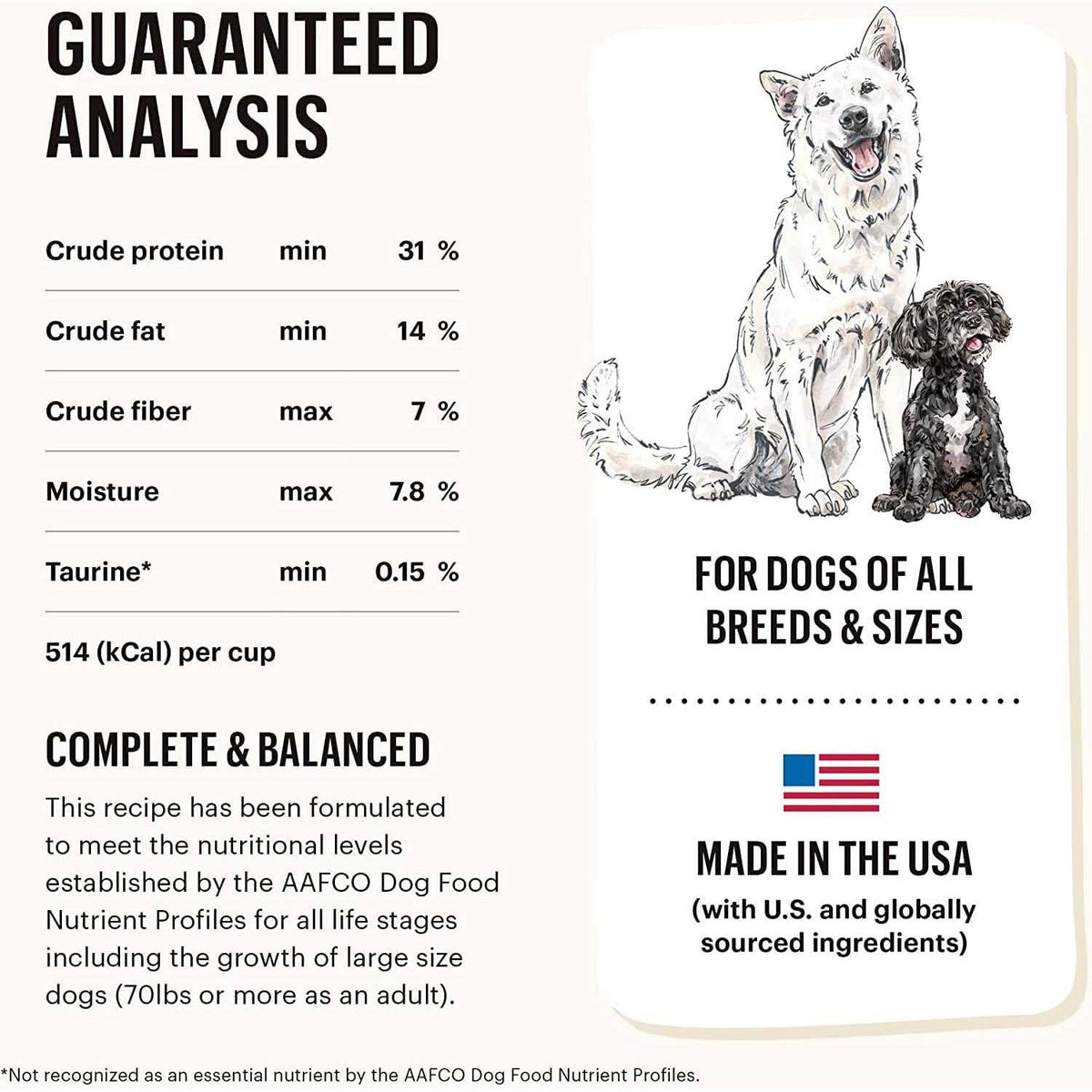 Dehydrated Grain Free Beef Dog Food Q483